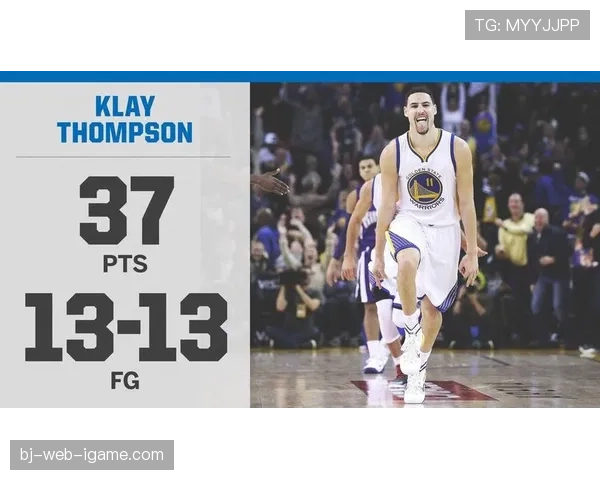 克莱·汤普森无球移动提升三分命中率明显超越NBA平均水平